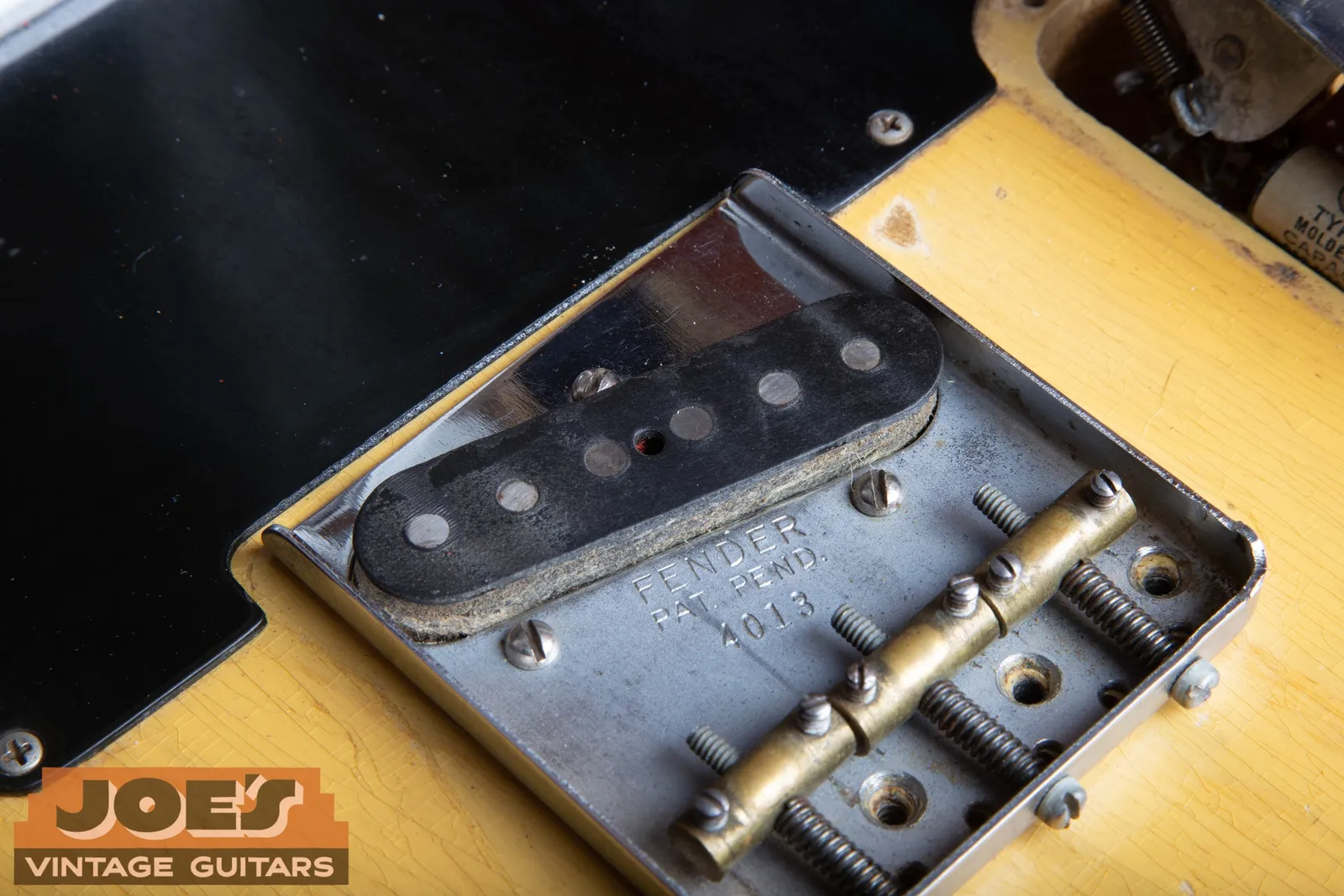 Flat-pole bridge pickup on the 1952 Telecaster
