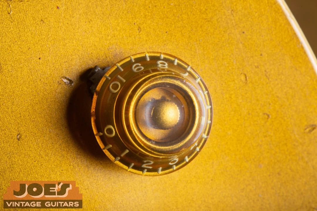 Gold bell or bonnet knob on a 1956 Gibson Les Paul Goldtop