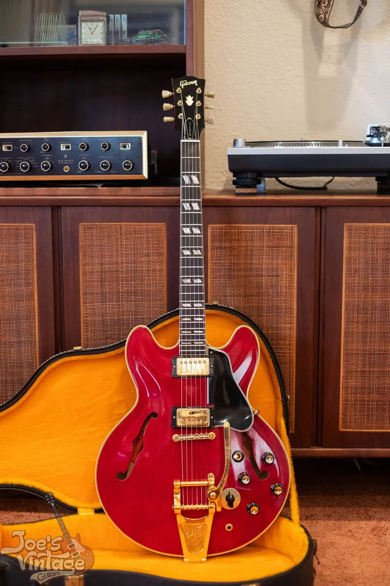 The 1966 Gibson ES-345 with its 1966 Ampeg Gemini II amplifier