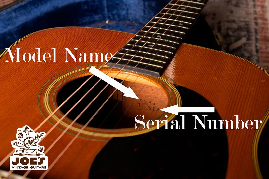 Martin Serial Number Stamped on Neck Block