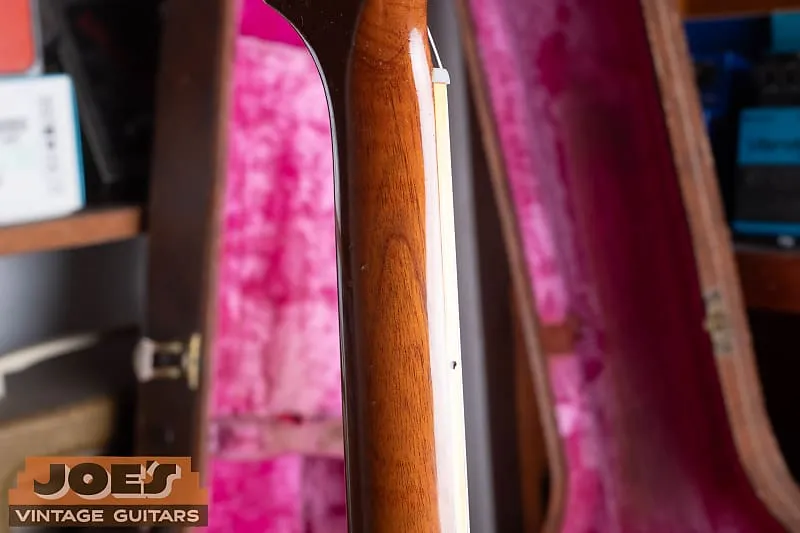 Side profile of the neck on a natural finish 1958 Gibson ES-225TN