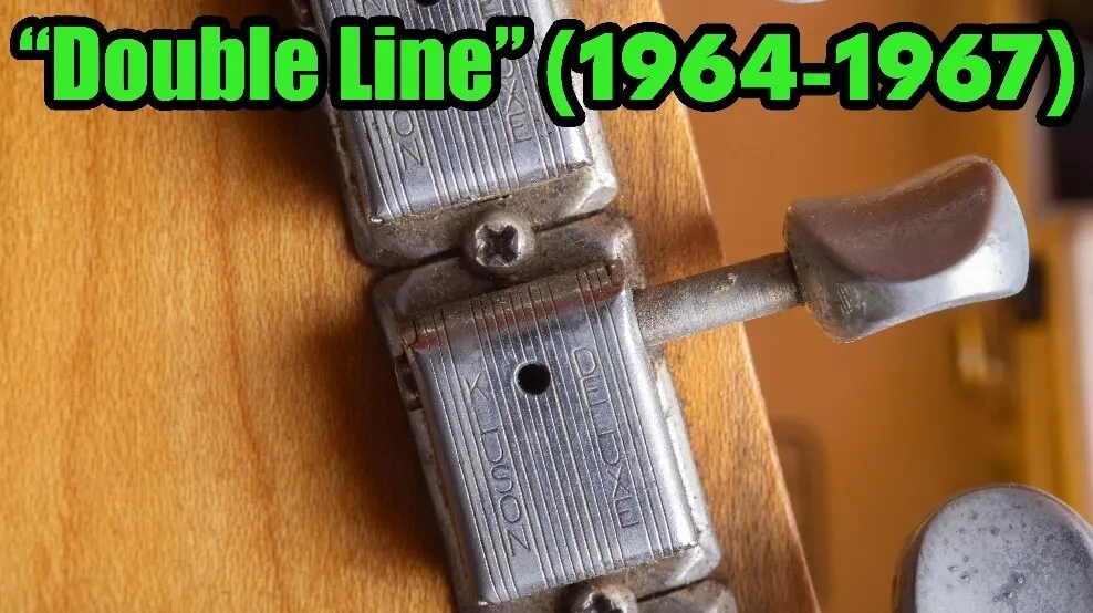 Double-line Kluson Deluxe tuner used on a mid-1960s Fender Telecaster
