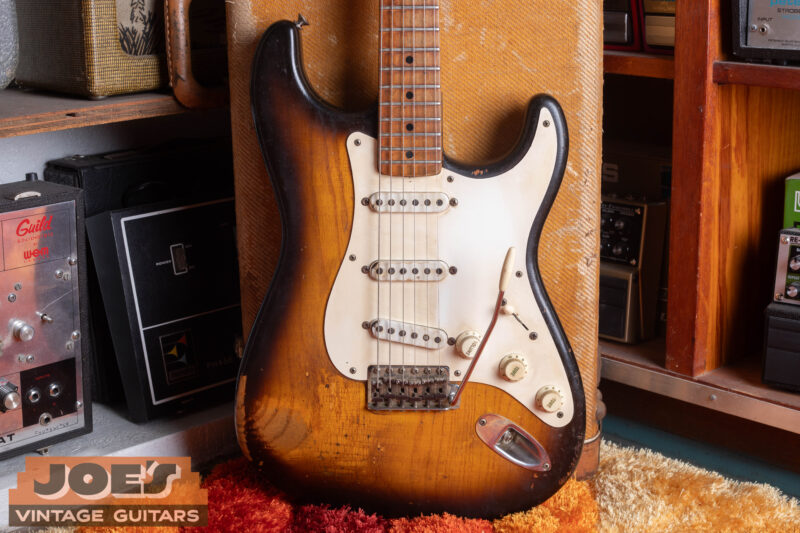 Vintage 1955 sunburst Fender Stratocaster